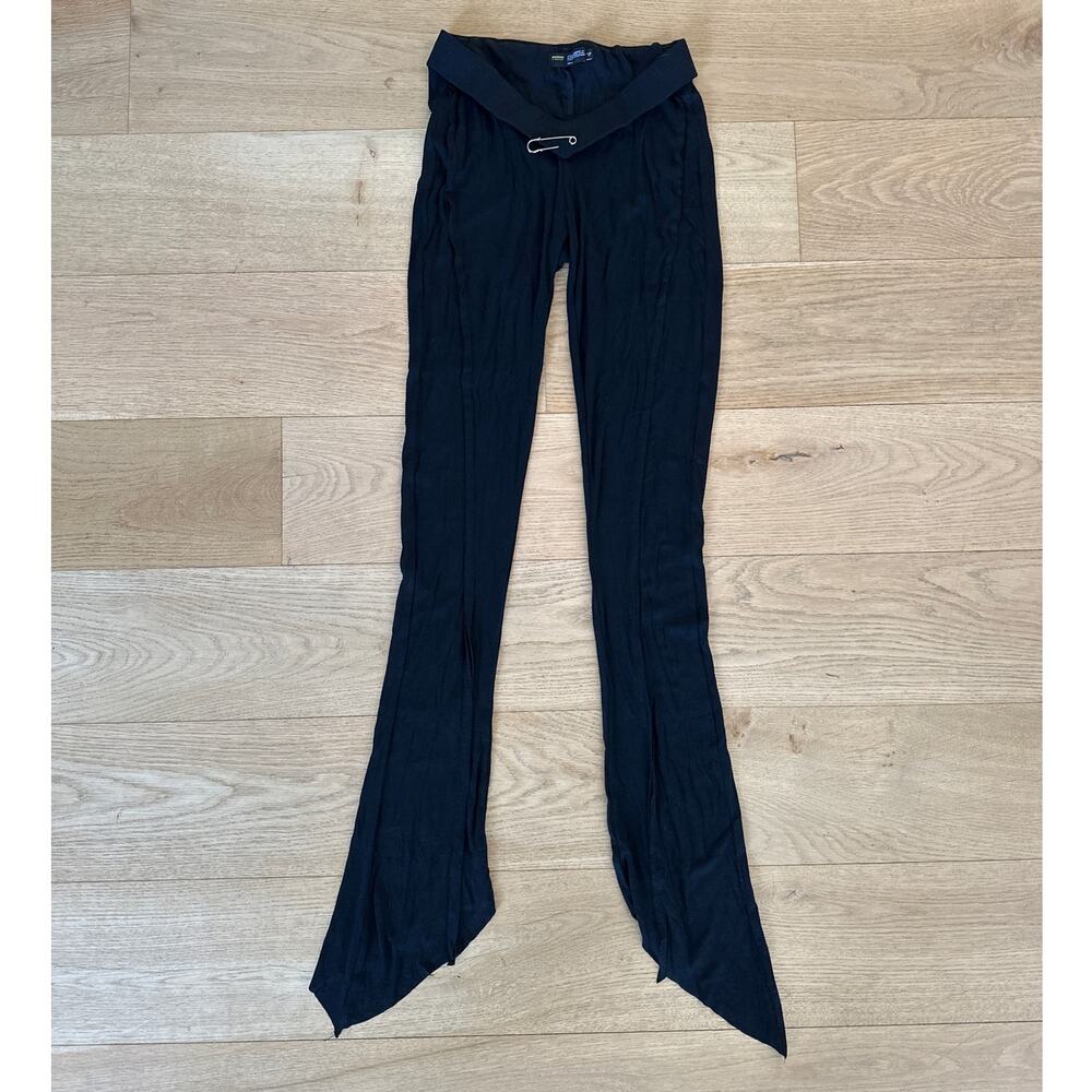 Finesse - Iva Ribbed V Waist Pants in Black